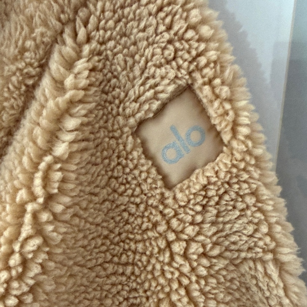 ALO Yoga Women's Teddy Trench Coat in Camel - Picture 2 of 5